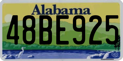 AL license plate 48BE925