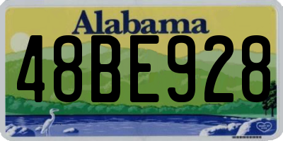AL license plate 48BE928