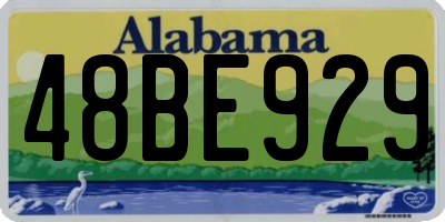 AL license plate 48BE929