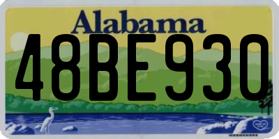 AL license plate 48BE930