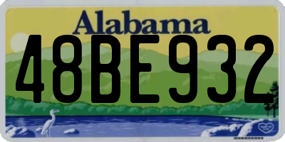 AL license plate 48BE932