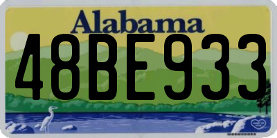 AL license plate 48BE933