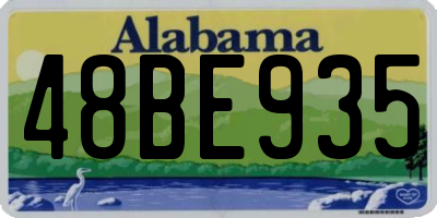 AL license plate 48BE935