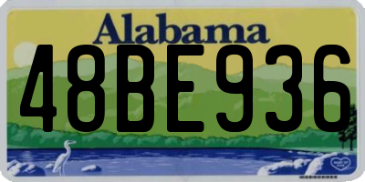 AL license plate 48BE936