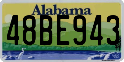 AL license plate 48BE943