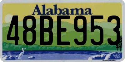 AL license plate 48BE953