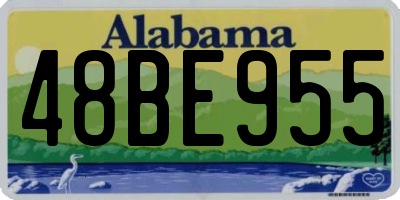AL license plate 48BE955
