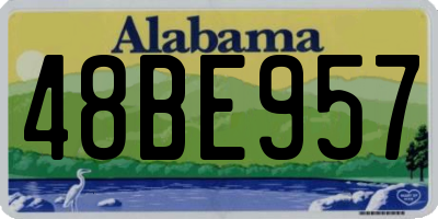 AL license plate 48BE957