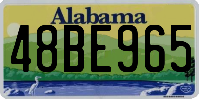 AL license plate 48BE965