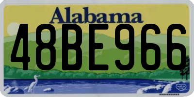 AL license plate 48BE966