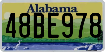 AL license plate 48BE978