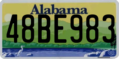 AL license plate 48BE983