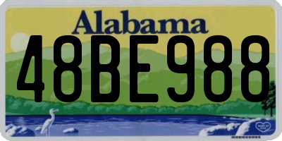 AL license plate 48BE988
