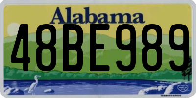 AL license plate 48BE989