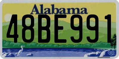 AL license plate 48BE991