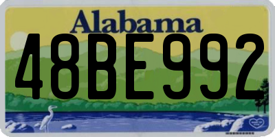 AL license plate 48BE992