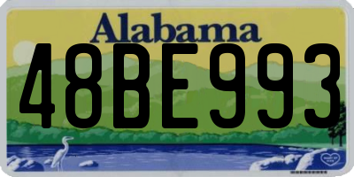 AL license plate 48BE993