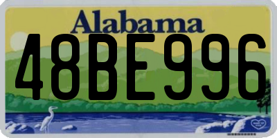 AL license plate 48BE996