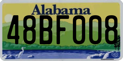 AL license plate 48BF008