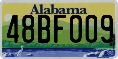 AL license plate 48BF009
