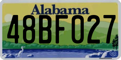AL license plate 48BF027