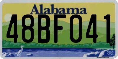 AL license plate 48BF041