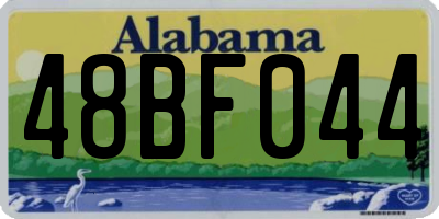 AL license plate 48BF044