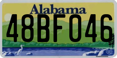 AL license plate 48BF046