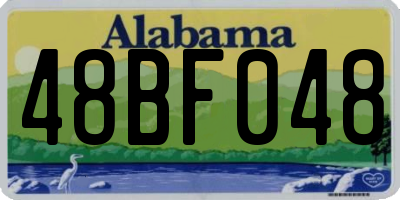 AL license plate 48BF048