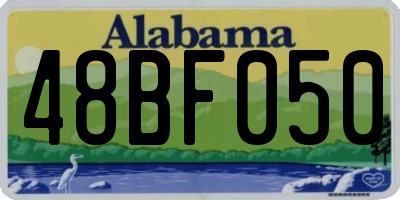 AL license plate 48BF050