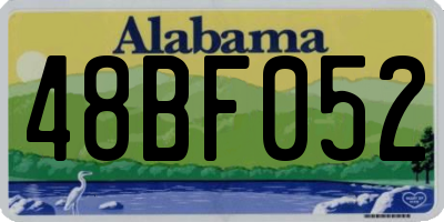 AL license plate 48BF052