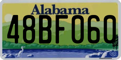 AL license plate 48BF060