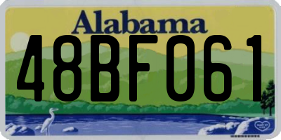 AL license plate 48BF061