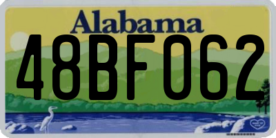 AL license plate 48BF062