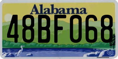 AL license plate 48BF068
