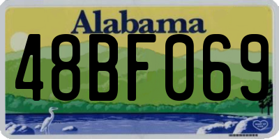 AL license plate 48BF069