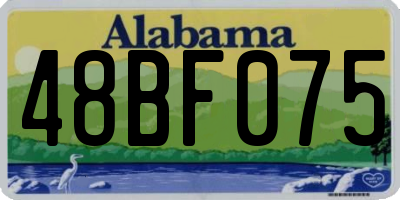 AL license plate 48BF075