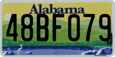 AL license plate 48BF079