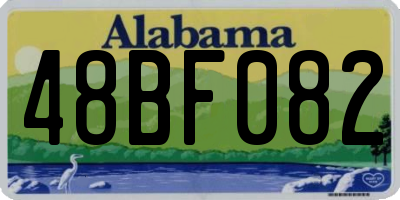 AL license plate 48BF082