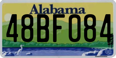 AL license plate 48BF084