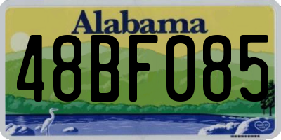 AL license plate 48BF085