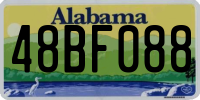 AL license plate 48BF088