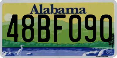 AL license plate 48BF090