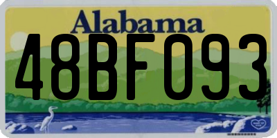 AL license plate 48BF093
