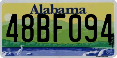 AL license plate 48BF094