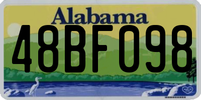 AL license plate 48BF098