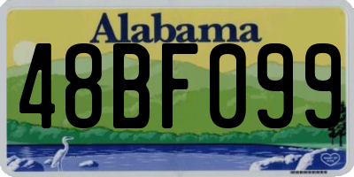 AL license plate 48BF099