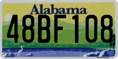 AL license plate 48BF108