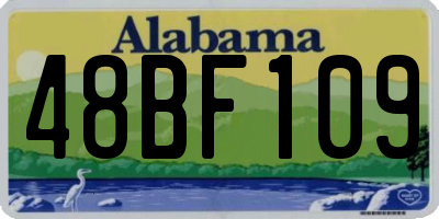 AL license plate 48BF109