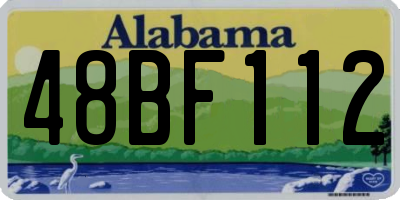 AL license plate 48BF112